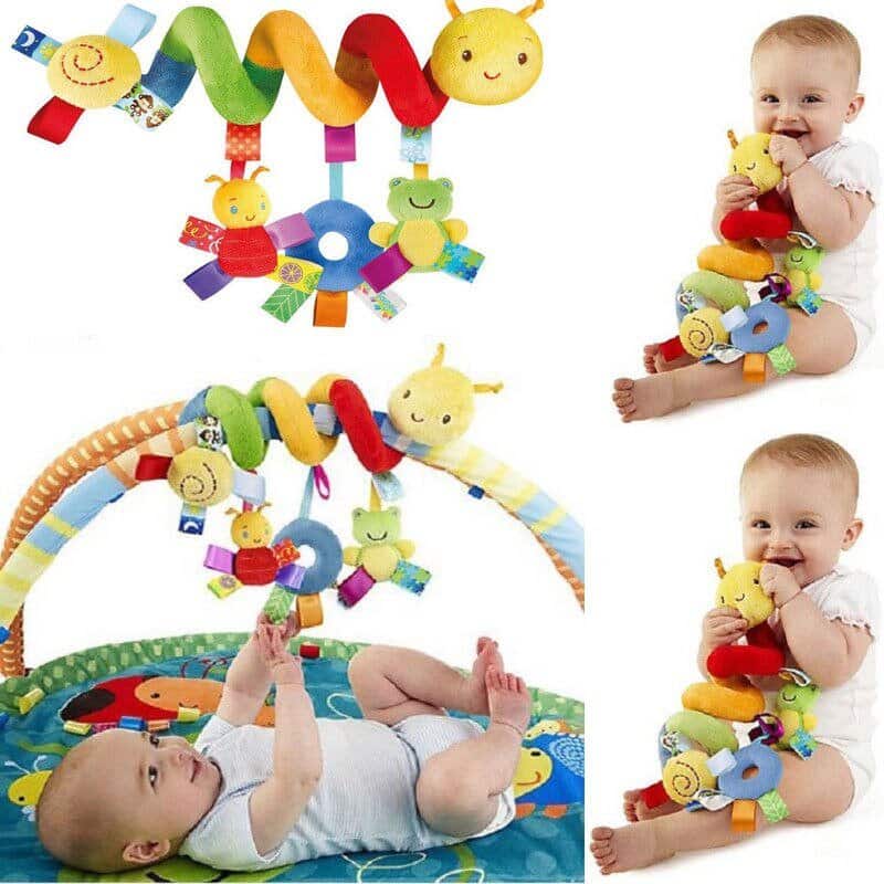 Colorful Spiral Baby Crib Toy